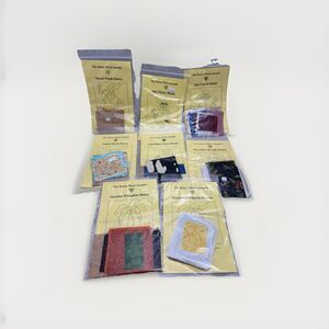 Quilt Patterns Bunny Block Sampler Months Susan H Garman With Fabric Lot of 8